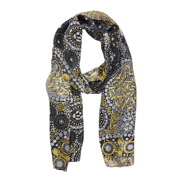 Buy Silk Scarf – Fresh Life After Rain by Christine Doolan